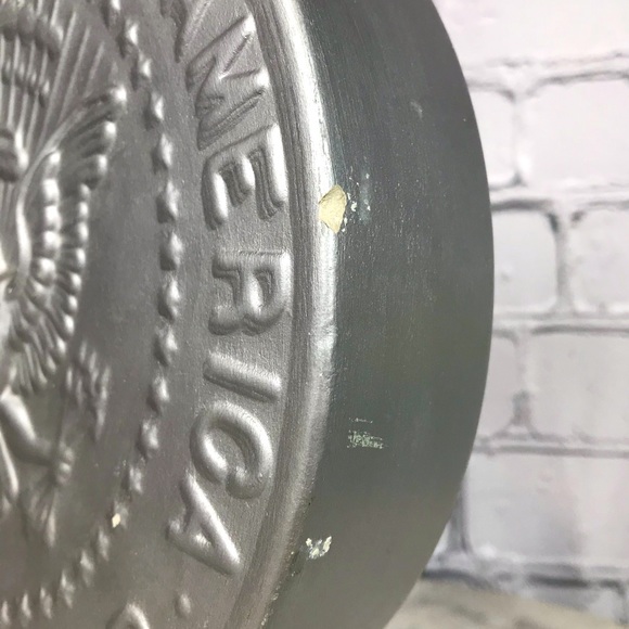 John F. Kennedy Vintage JFK Half Dollar 50 Cents Ceramic Silver Coin Bank - Picture 4 of 6